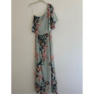 NWOT PRETTY BY RORY One Shoulder Floral Dress